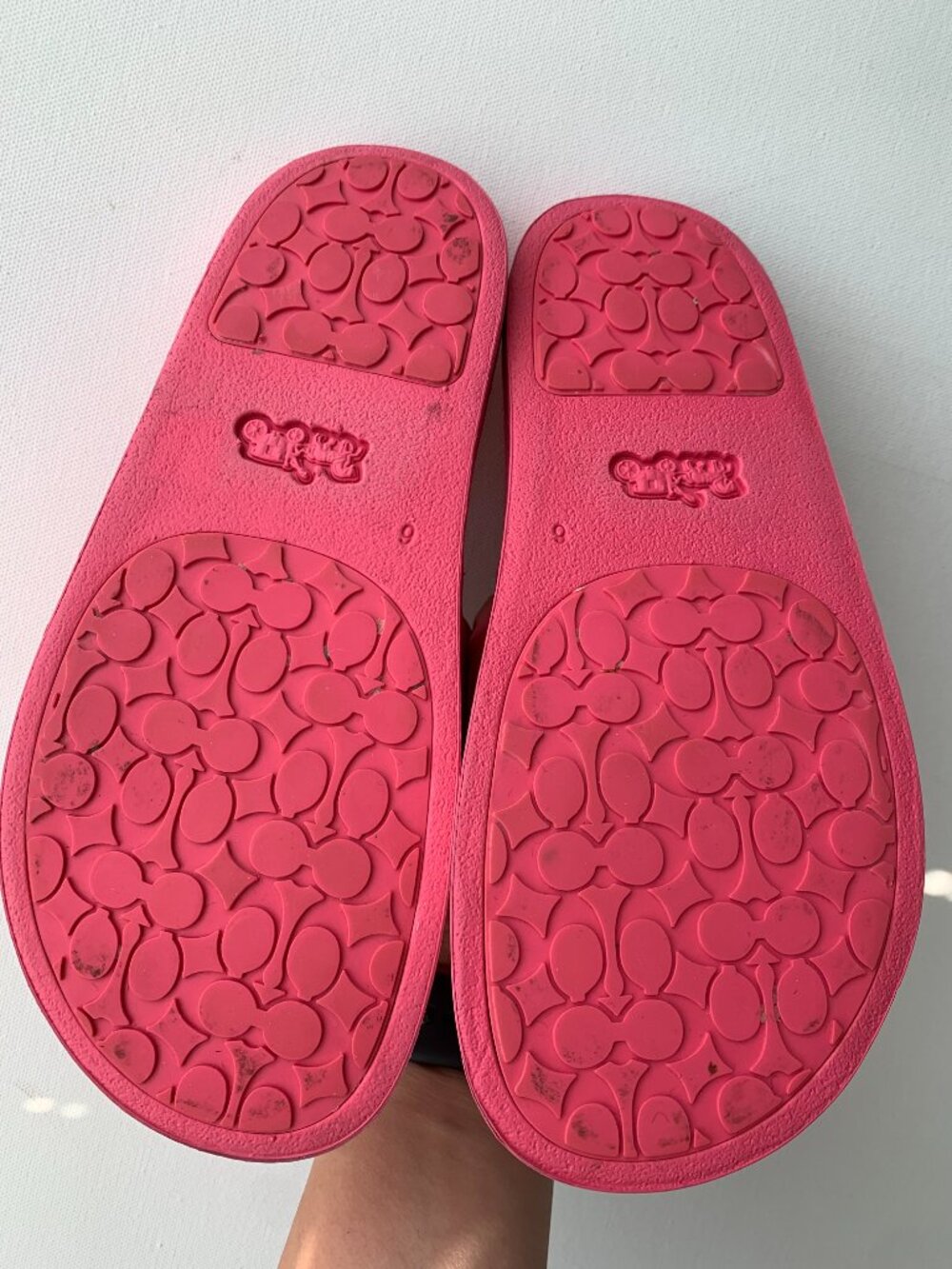 COACH Ulla Rubbler Slide Confetti Pink Size 6 - Picture 3 of 6
